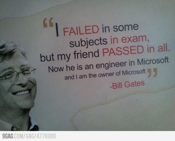 I Failed In Some Subjects In Exam Funny Bill Microsoft Image