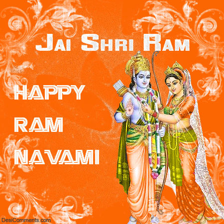 Jai Shri Ram Happy Ram Navami Glitter