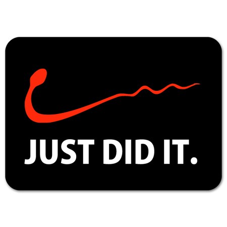 Just Do It Funny Nike Sticker Picture