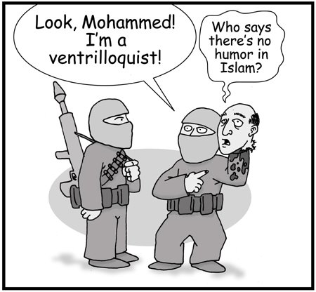 Look Mohammed I Am A Ventrilloquist Funny Terrorism Cartoon