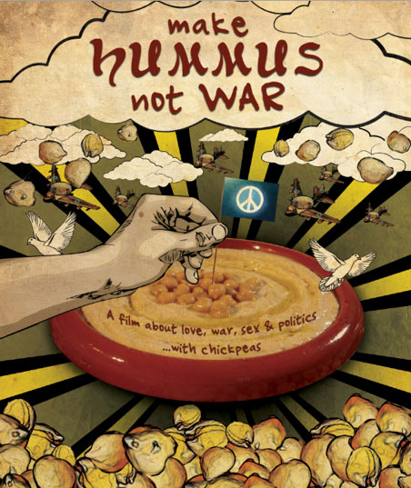 Make Hummus Not War Funny Image