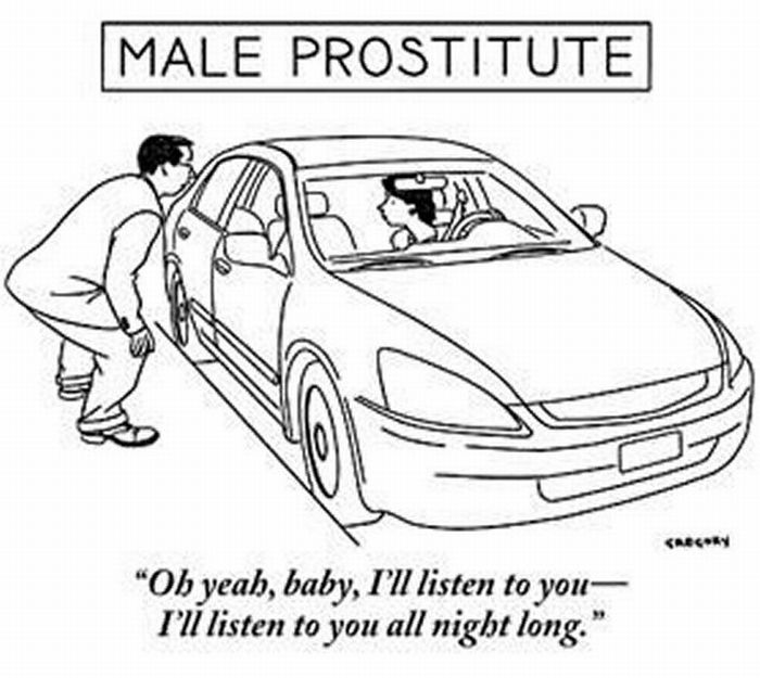 Male Prostitute Funny Drawing Image