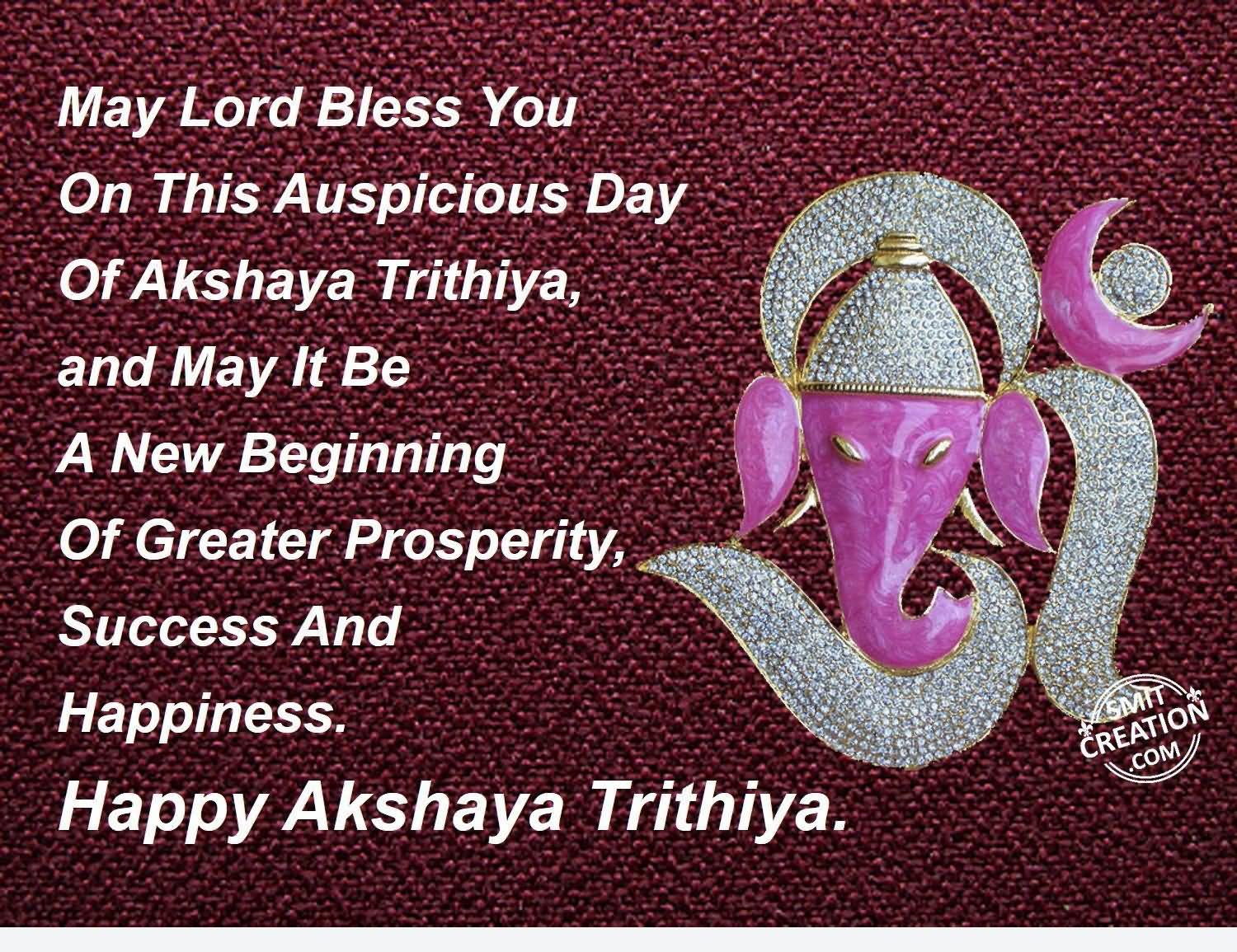 May Lord Bless You On This Auspicious Day Of Akshaya Tritiya