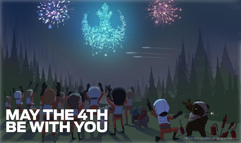 May The 4th Be With You Star Wars Day Fireworks Picture