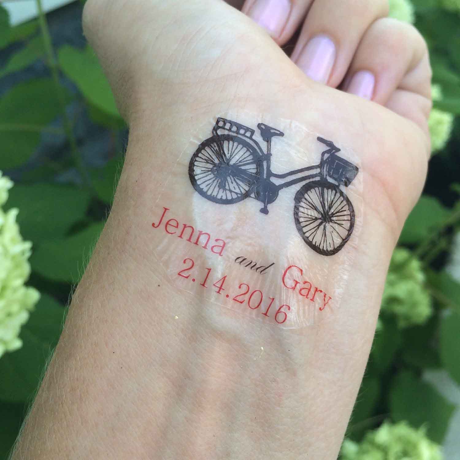 Memorial Bike Tattoo On Wrist