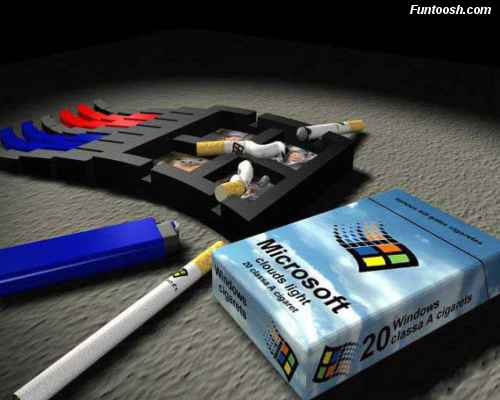 Microsoft Cigarette Funny Picture For Facebook