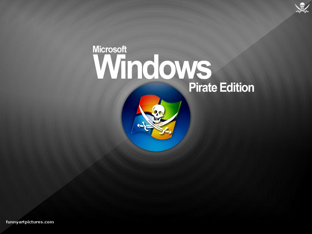 Microsoft Windows Pirate Edition Funny Image