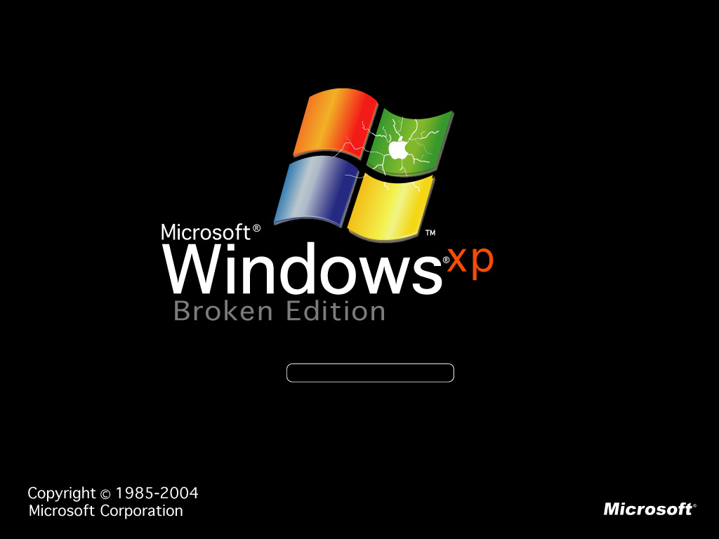 Microsoft Windows Broken Edition Funny Image