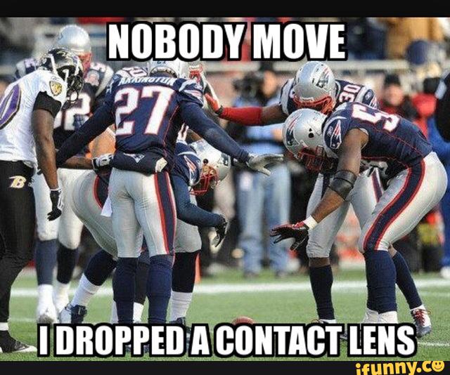 Nobody Move I Dropped A Contact Lens Funny Rugbee Sports Humor Image