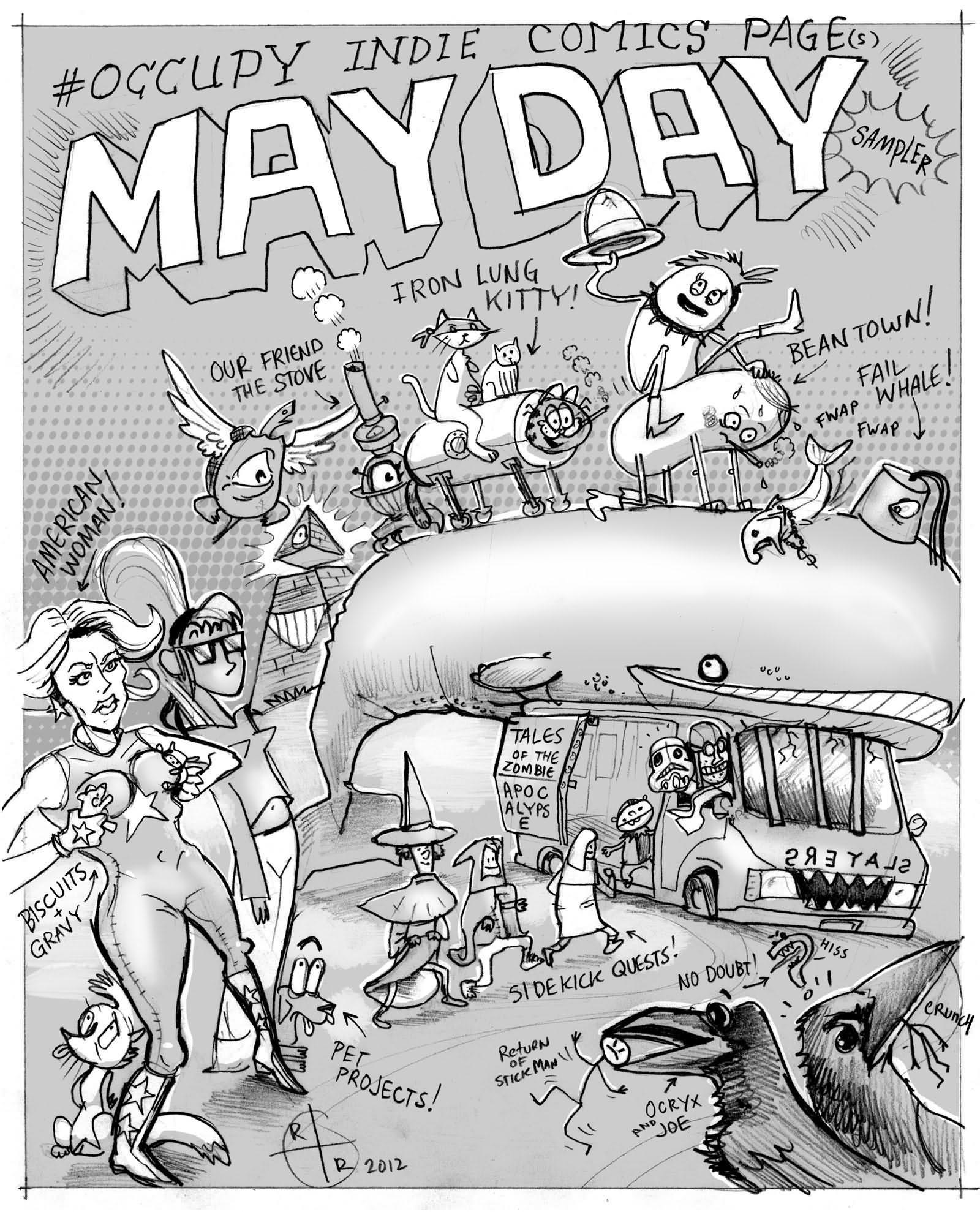 Occupy May Day Clipart
