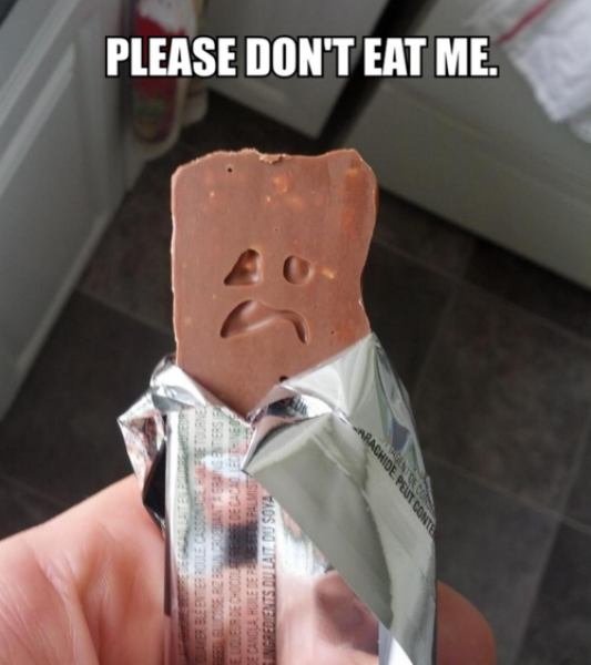Please Don't Eat Me Funny Chocolate NOM NOM NOM Image