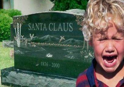Santa Clause Funny Tombstone Image