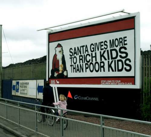 Santa Gives More To Rich Kids Than Poor Kids Funny Image