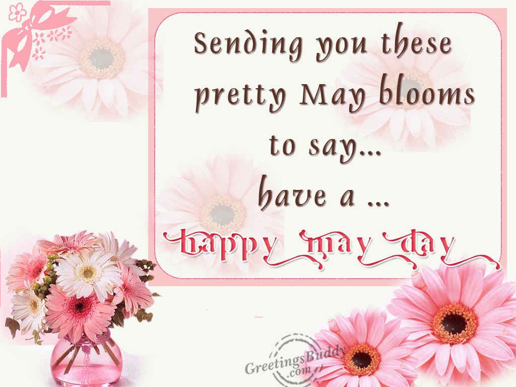 Sending You These Pretty May Blooms To Say Have A Happy May Day Clipart