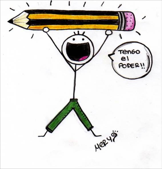Stick Man Pencil Lifting Funny Drawing Image