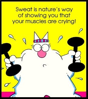 Sweat Is Nature's Way Of Showing You That Your Muscles Are Crying Funny Image