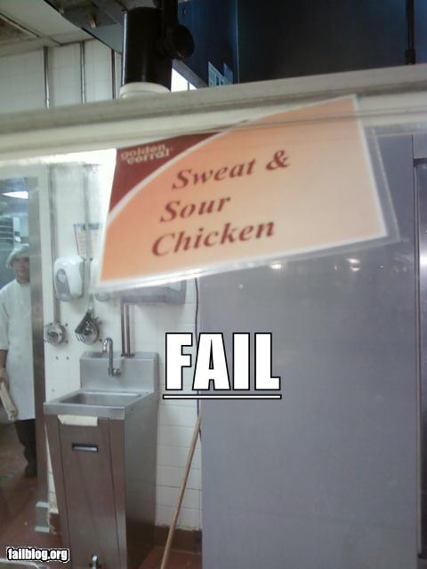 Sweat & Sour Chicken Funny Fail Image