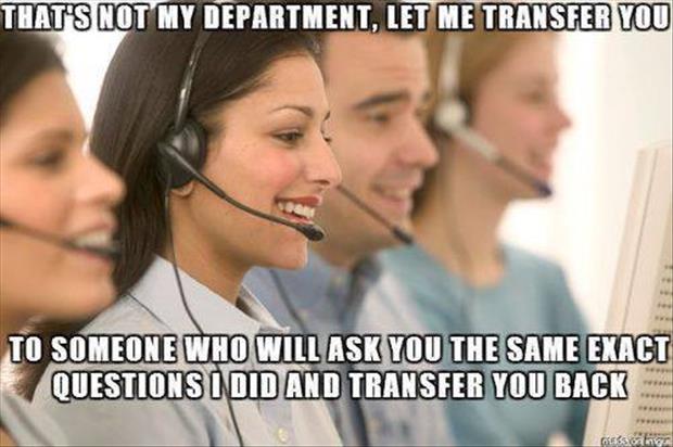That's Not My Department Let Me Transfer You Funny Work Picture
