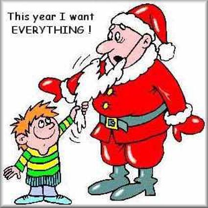 This Year I Want Everything Funny Santa Picture