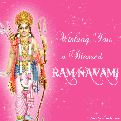 Wishing You A Blessed Ram Navami Glitter Photo