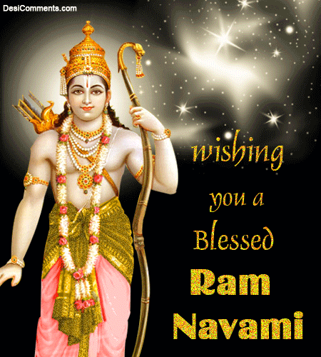 Wishing You A Blessed Ram Navami Glitter