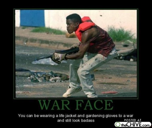 Wtf Life Jacket Funny War Face Man Image