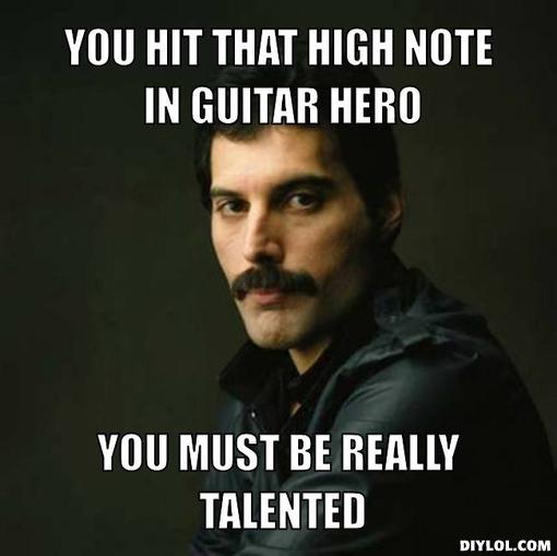 You Hit That High Note In Guitar Hero Funny Meme Picture