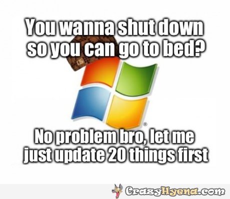 You Wanna Shut Down So You Can Go To Bed Funny Microsoft Image