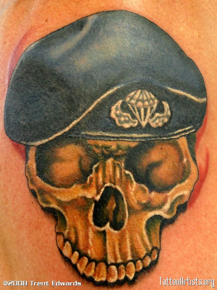31+ Army Skull Tattoo Ideas
 Infantry Skull Tattoo
