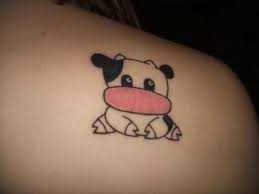 Cute Tattoo On Right Back Shoulder