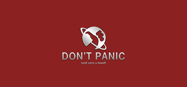Don’t Panic And Carry A Towel Happy Towel Day Picture
