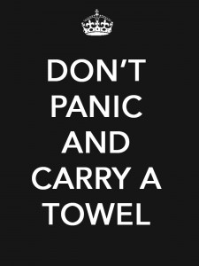 Don’t Panic And Carry A Towel Picture