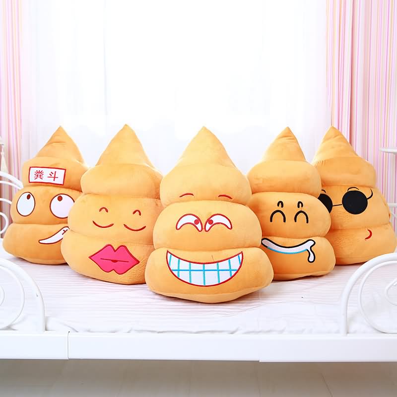 Funny Emoji Poop Pillows Picture