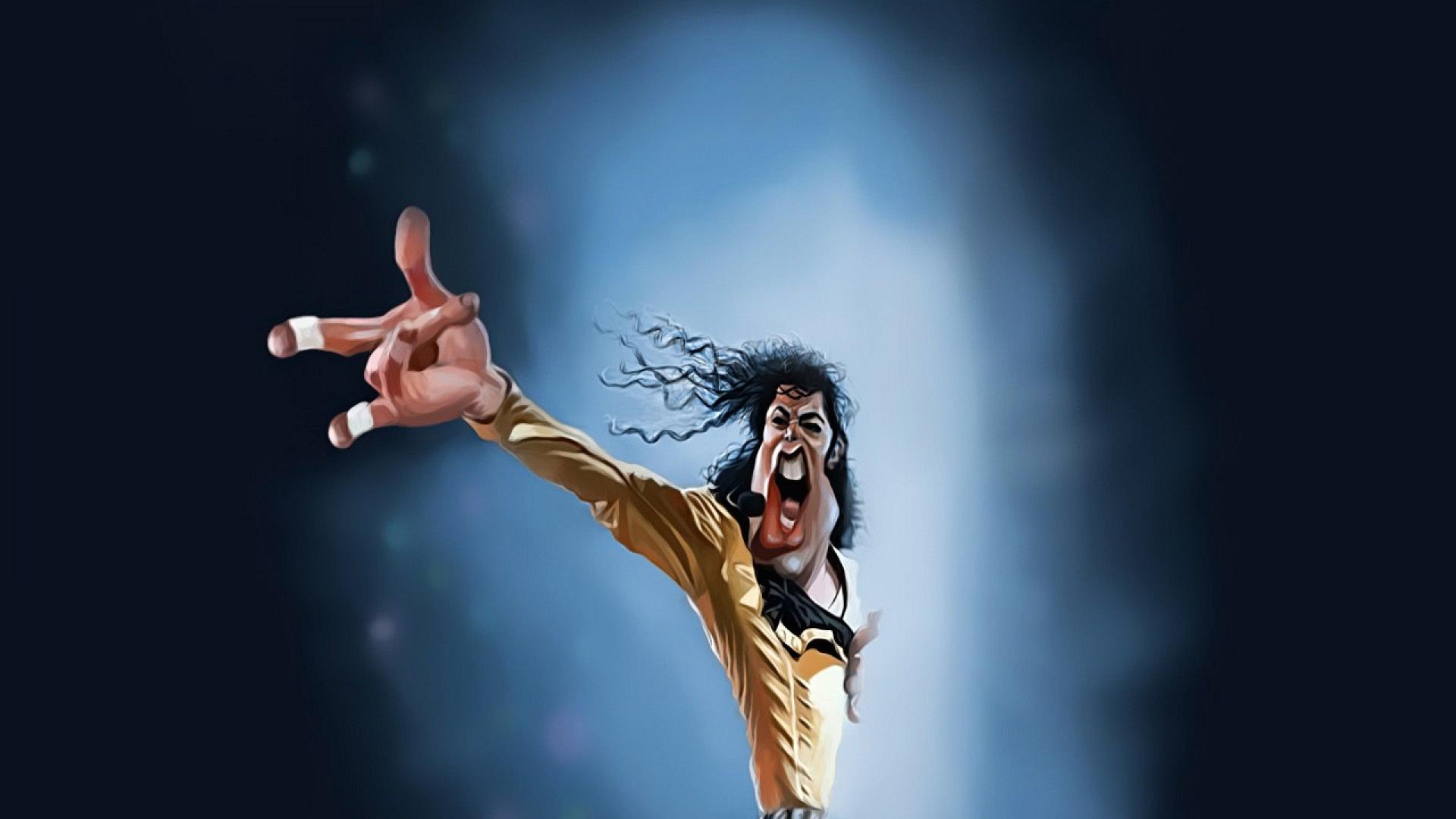 Funny Michael Jackson Caricature Image