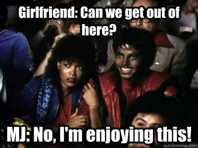 Girlfriend Say Can We Get Out Of Here Funny Michael Jackson Image