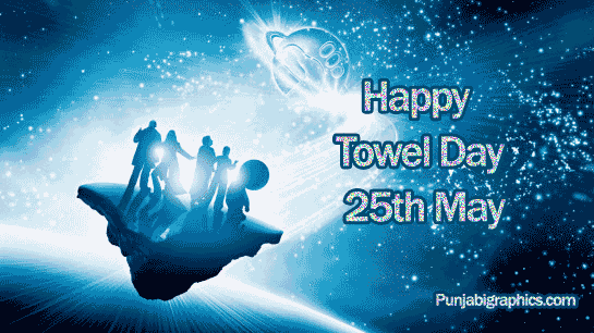 Happy Towel Day 25 Day Glitter