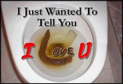 I Love You Shape Funny Poop Picture For Whatsapp