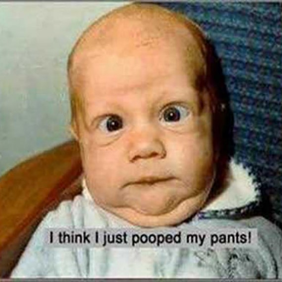 I Think I Just Pooped My Pants Funny Baby Image