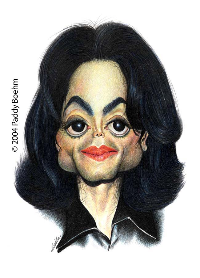 Michael Jackson Caricature Face Funny Picture