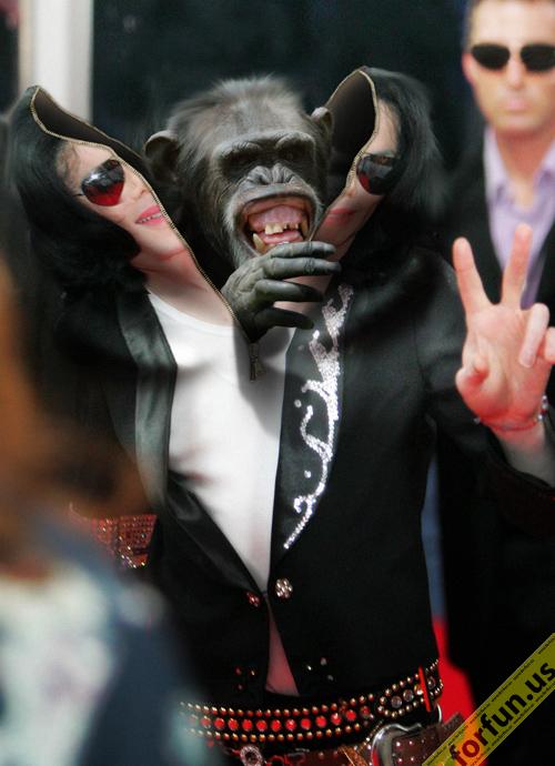 Michael Jackson Chimpanzee Funny Photoshop Picture