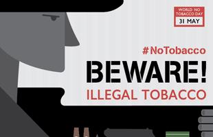 No Tobacco Beware Illegal Tobacco World No Tobacco Day Poster