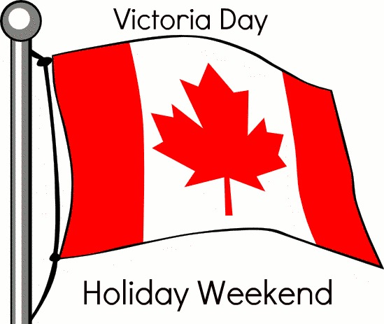 Victoria Day Holiday Weekend Canada Flag Clipart