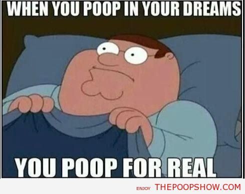 When You Poop In Your Dreams You Poop For Real Funny Image