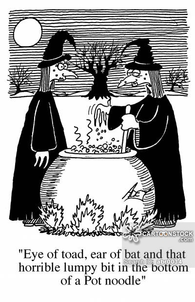 Witches Cauldron Funny Cartoon Image
