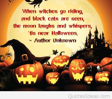 Witches Go Riding Funny Halloween Poem Picture