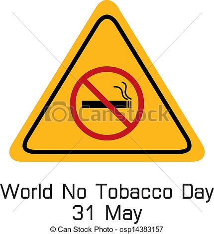 World No Tobacco Day 31 May Signboard