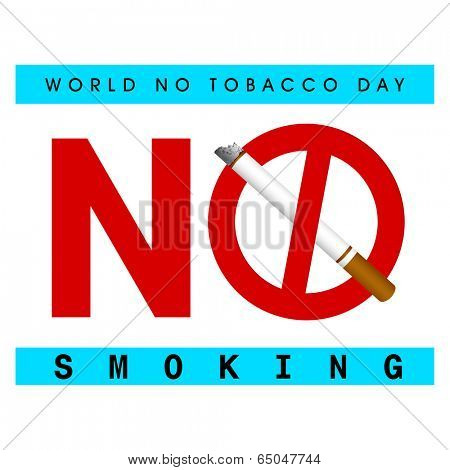 World No Tobacco Day No Smoking Poster