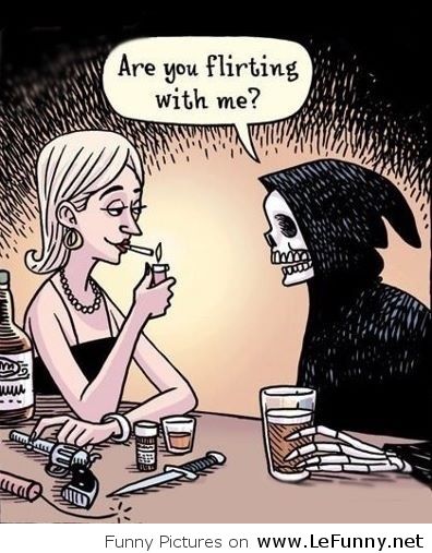 Are You Flirting With Me Funny Death Picture