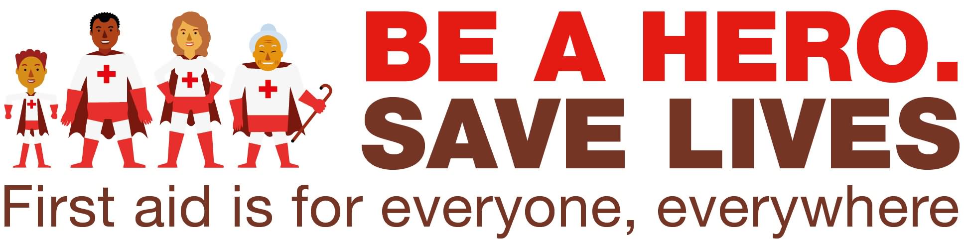 Be A Hero Save Lives Red Cross Day Header Image