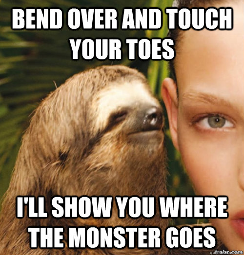 Bend Over And Touch Your Toes Funny Image